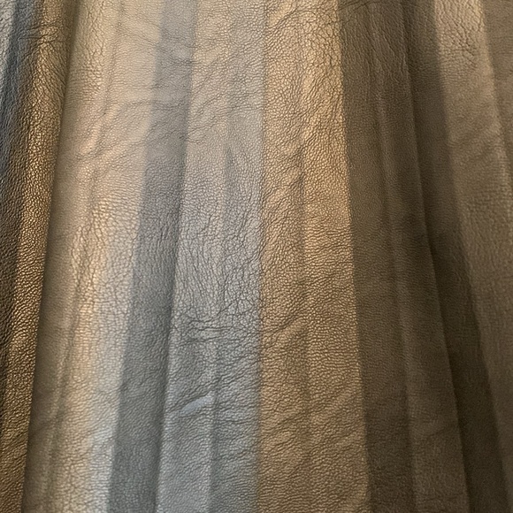 Cupcakes and Cashmere Cannes faux Leather Pleated Skirt, EUC - Picture 3 of 10